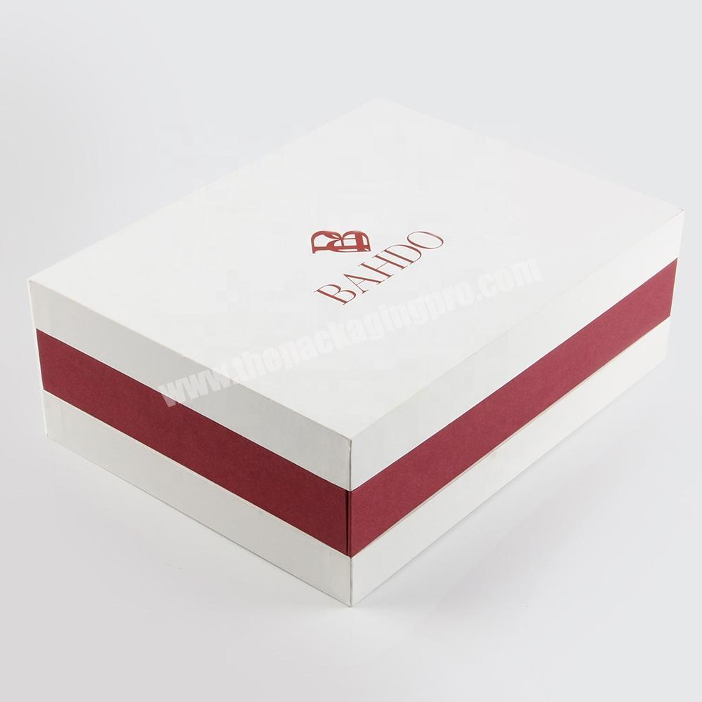 luxury christmas gift boxes with lids for wine bottle,towels,garment