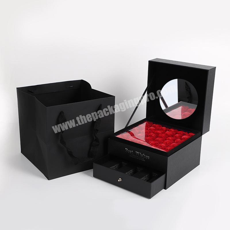 Luxury Christmas gift Lipstick box drawer perfume box two-tier flower box
