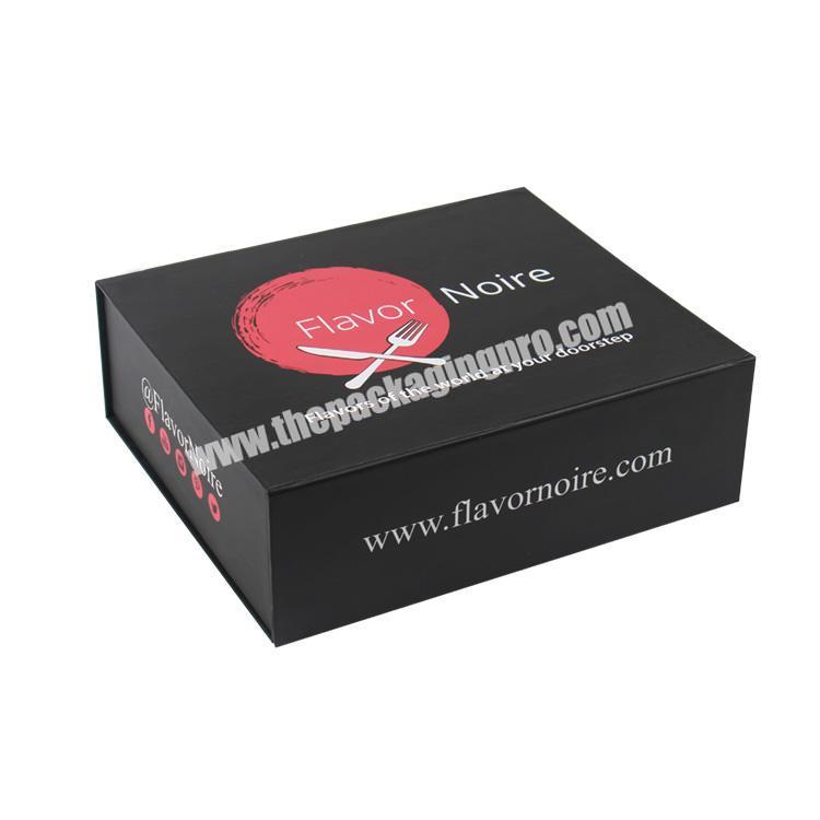 luxury clamshell clothing packaging rigid magnetic gift box