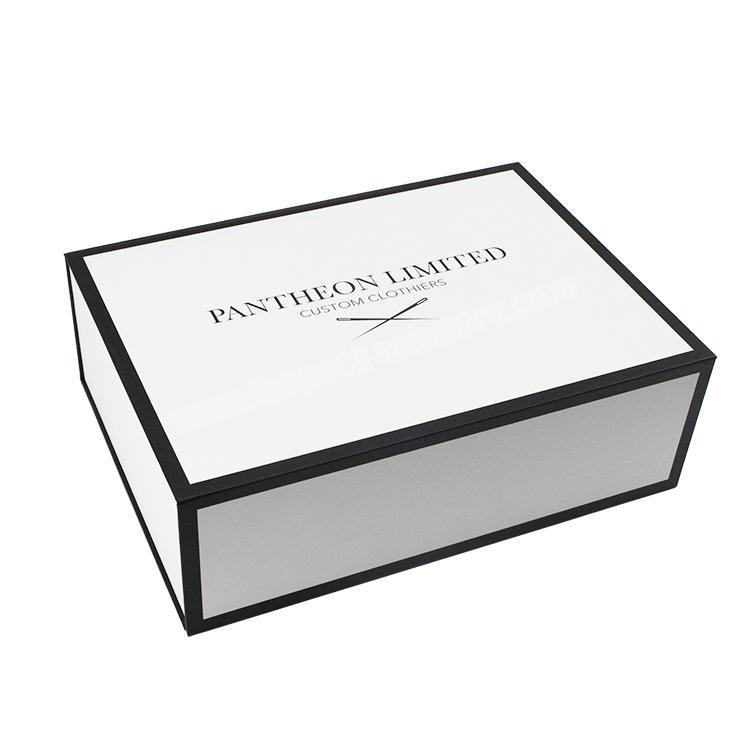 Luxury clothing packaging gift box magnetic cardboard box custom logo