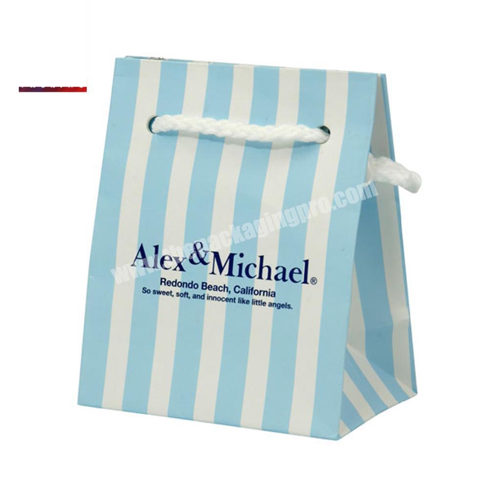 Luxury Coated Paper Bag With Rope Handle For Charcoal
