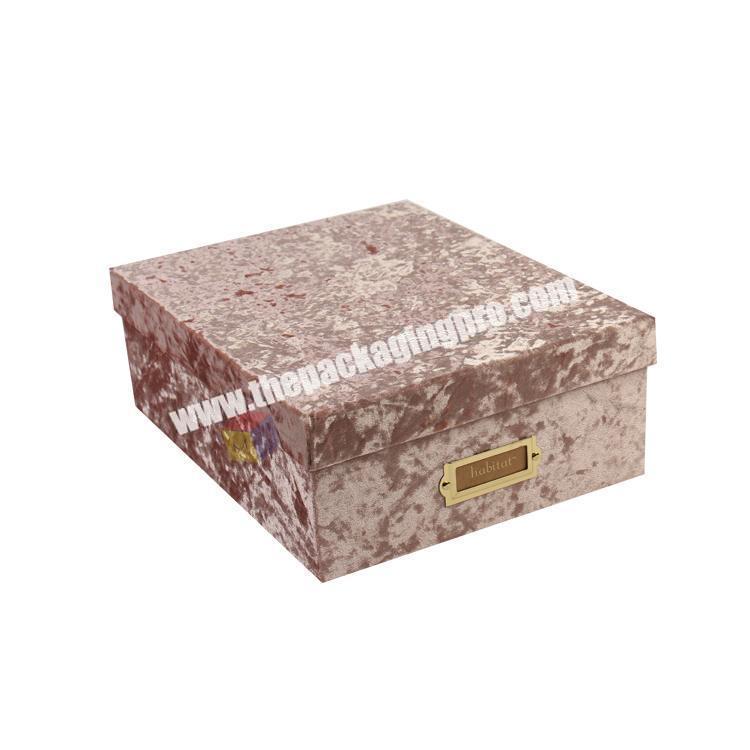 luxury collection creative flannelette packaging shoe box