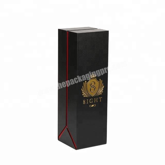 luxury creative design single bottle gift packaging box wine