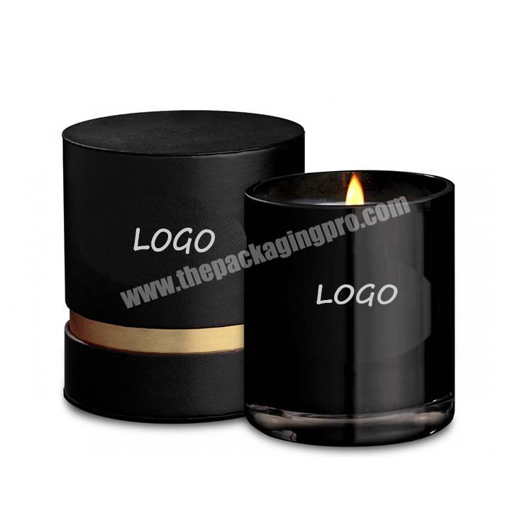 Luxury creative round cardboard packaging candle box gift