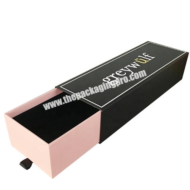 Luxury Creative Simple yellow Cardboard Gift Packaging Paper Box with Hot Stamping Design