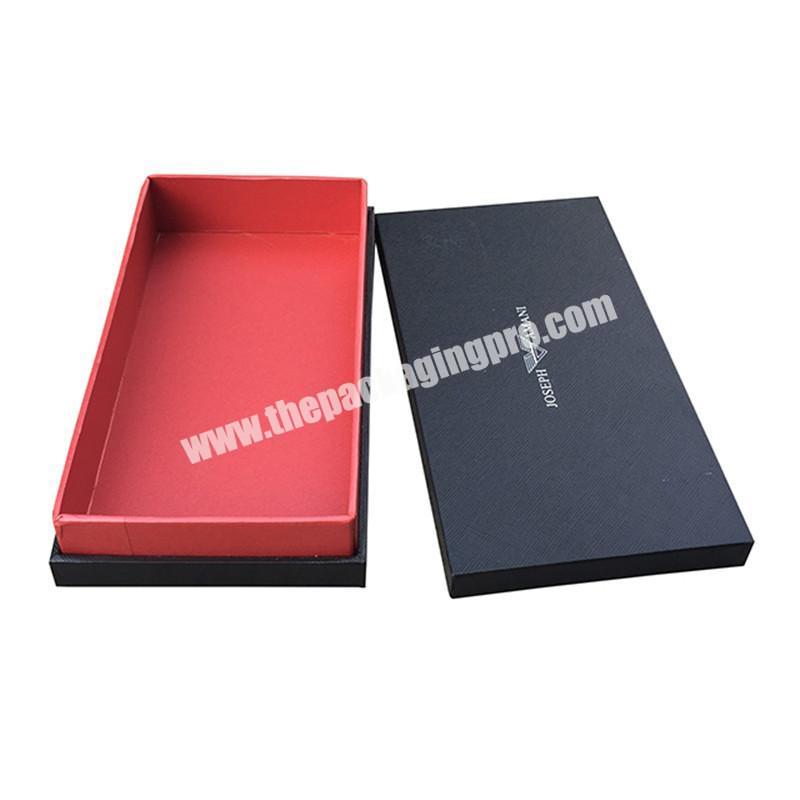 Luxury custom black cardboard gift box paper packaging box