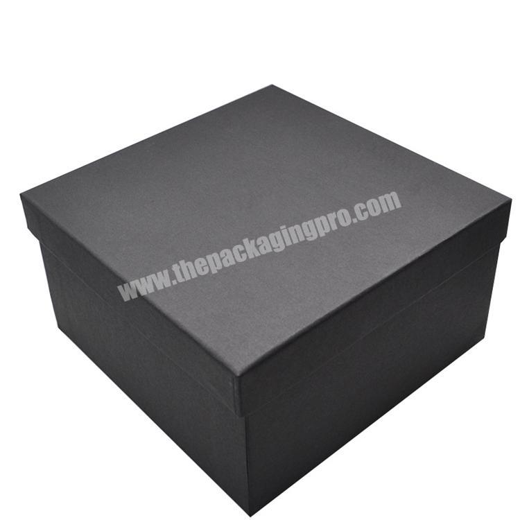 Luxury Custom Black Color Cardboard Paper Gift Packaging Box For Baby Blankets