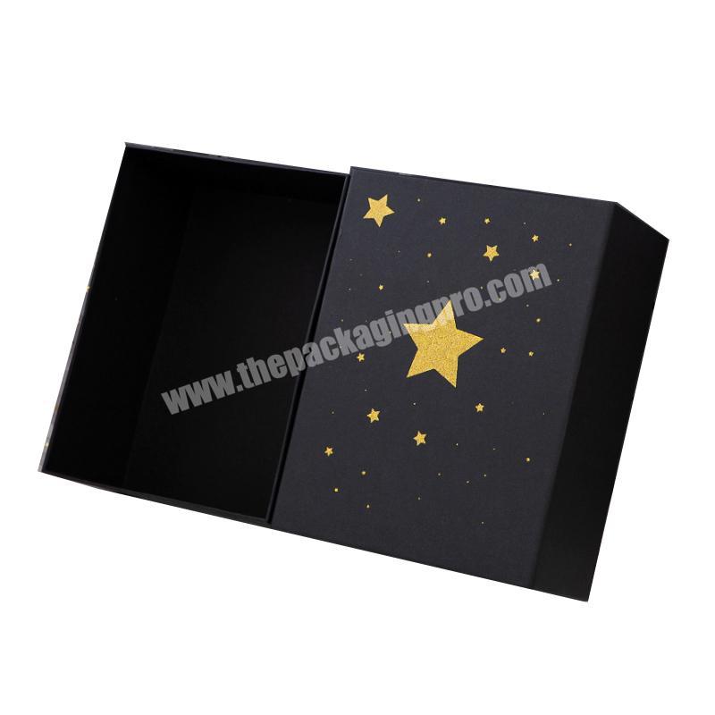 Luxury Custom Black Logo White Color Foldable Magnetic Cardboard Paper Gift Packing shoe Box With Magnetic Lid