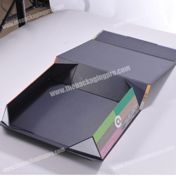 Luxury custom book shape magnetic closure eyelash box packaging