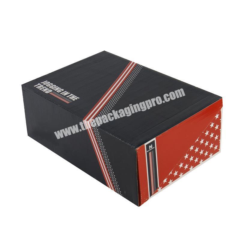 Luxury Custom Brand Logo Printed Empty Packaging Corrugated Paper Shoe Box For Sale