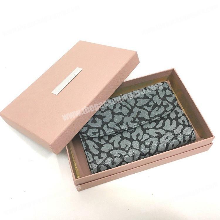 Luxury Custom Brand Printing  Lift off Art Paper  Box Cardboard Paper Wallet Packaging Gift Boxes