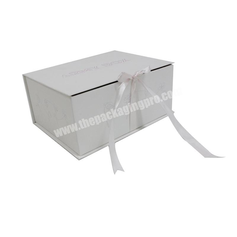 Luxury custom cardboard boxes for cosmetic packaging with ribbon handle