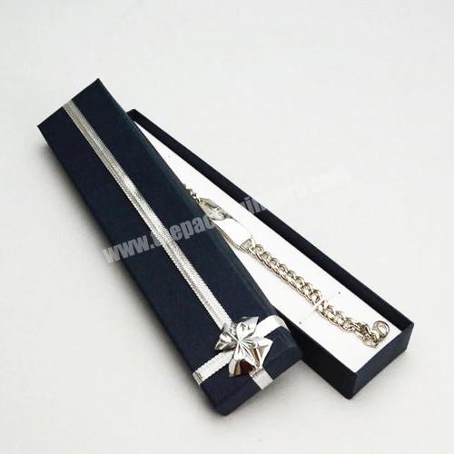 luxury custom cardboard package box necklace jewelry gift box