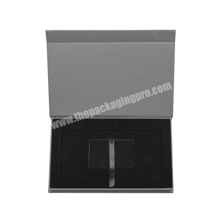 Luxury custom cardboard paper magnetic closure thank you card storage packaging boxes
