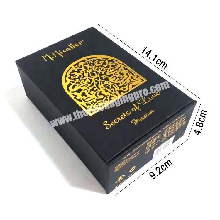 Luxury Custom Cardboard Paper Packaging Perfume Gift Box With Logo Stamping