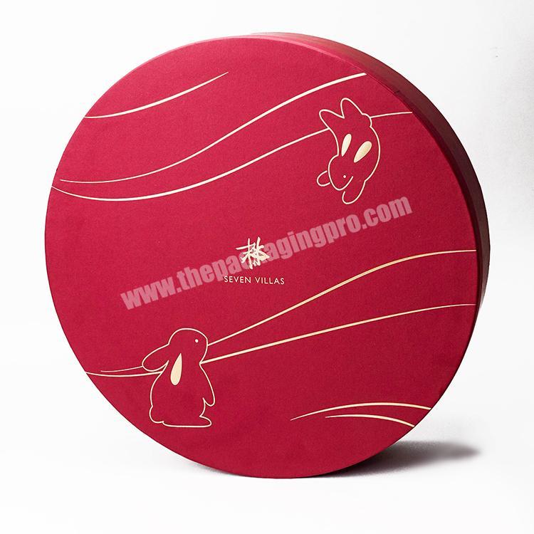 Luxury custom chocolate flower paper box round gift packaging box with clear lid