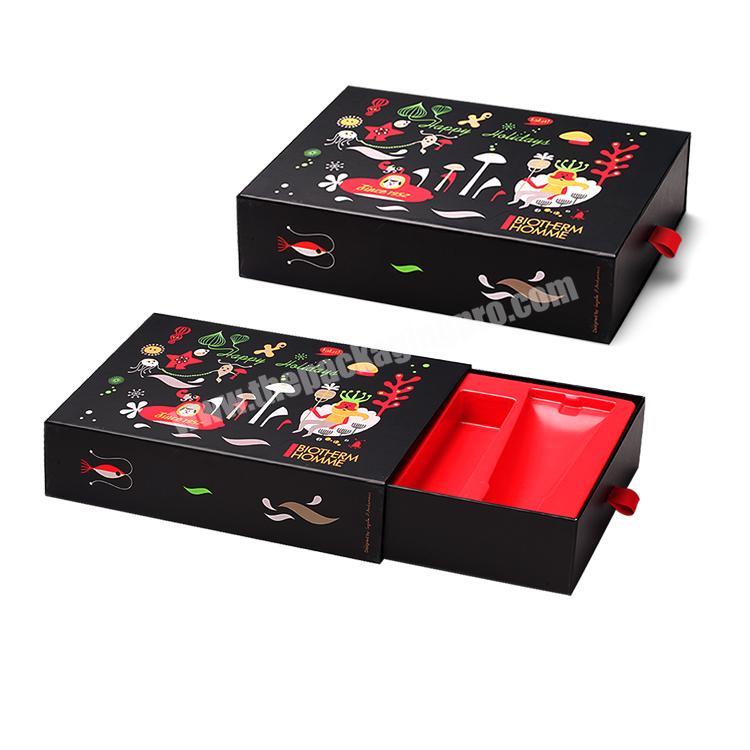 Luxury Custom Design Logo  Packaging Cosmetics Box Paper Gift Drawer Box