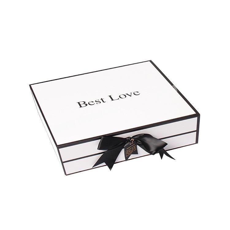 Luxury custom GIFT BOX square white cardboard gift box with lids and high gloss white cardboard box  packaging