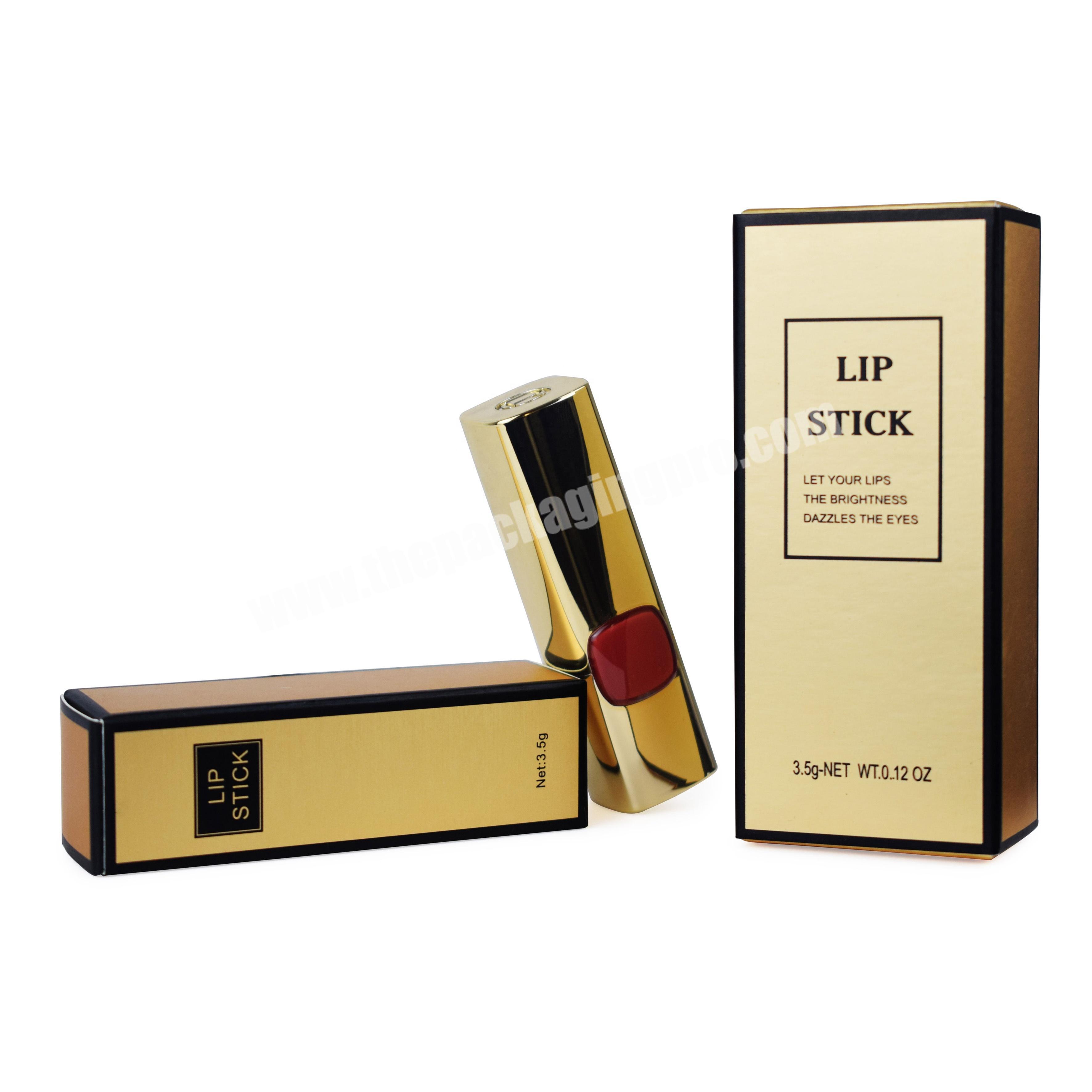 Luxury Custom Gold Lipstick Paper Packaging Box