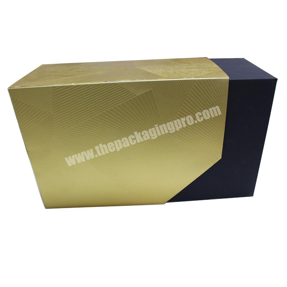 Luxury Custom Handmade Own Brand laptop Computer Packaging gift box with sleeve gold