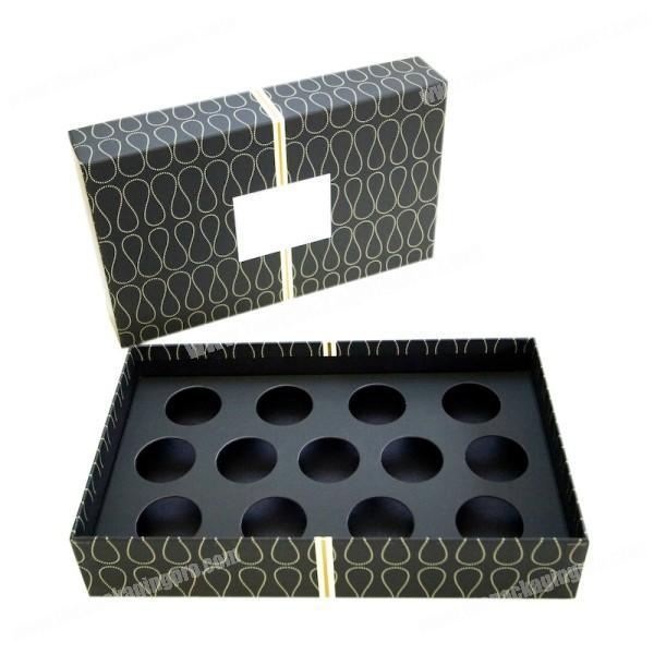 Luxury custom high grade cardboard paper printed golf balls gift packaging boxes with card insert