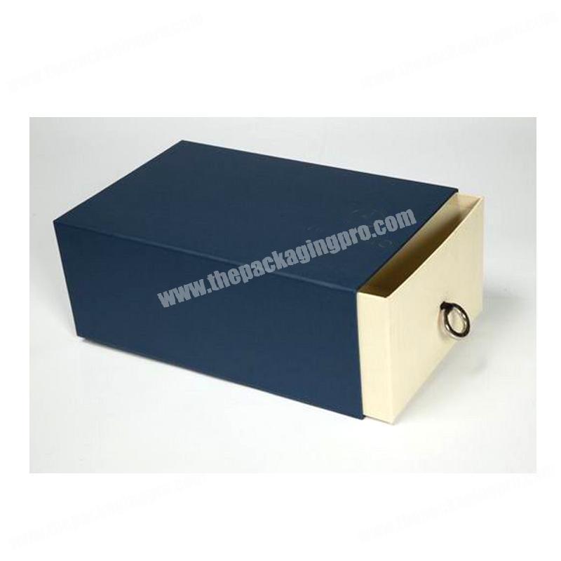 Luxury custom hot foil stamping logo cardboard paper gift box packaging