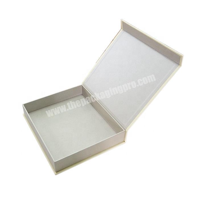 Luxury Custom Inviation Style White Wedding Invitation Box Foldable Rigid Flat Folding Packaging Paper Box