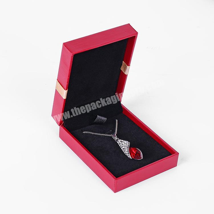 Luxury custom jewelry paper box wholesale gift or birthday necklace ring jewelry packaging box