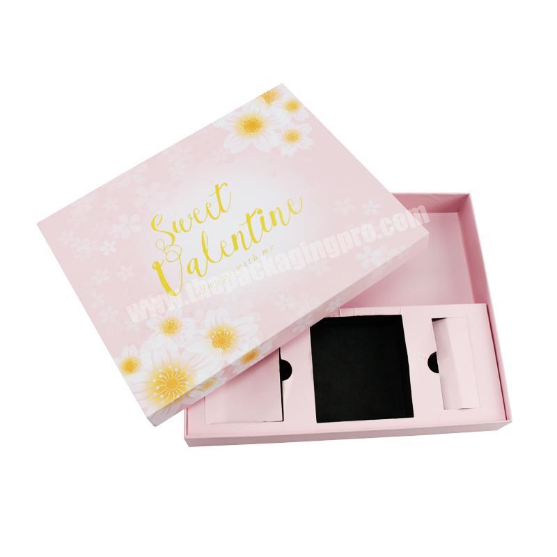 Luxury Custom Lid and Base Box Style Paper Gift Set packaging Cosmetic Box