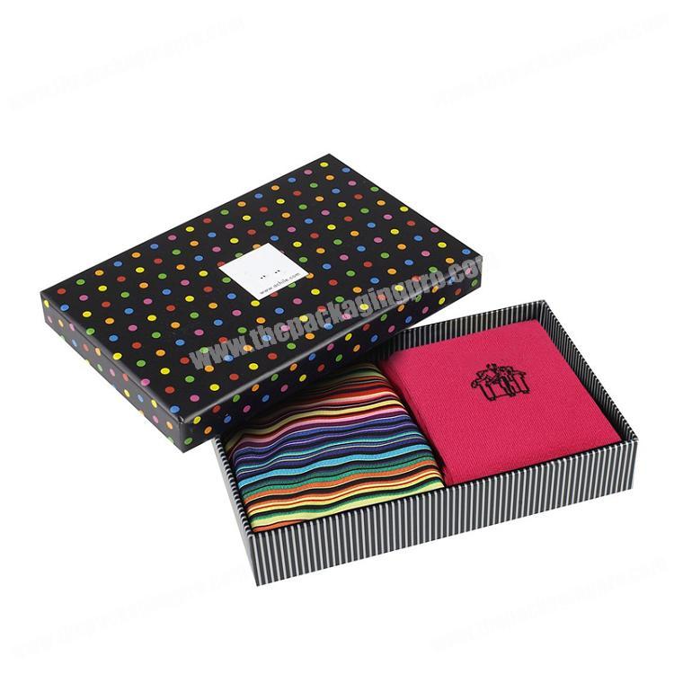 Luxury Custom  Lid and Base   Printing Garments Lingerie Packaging Gift Box