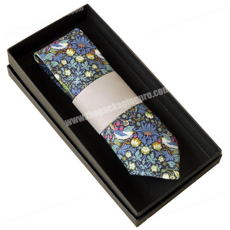 Luxury Custom Lid and Bottom Box Stiff Cardboard Paper neck tie Packaging