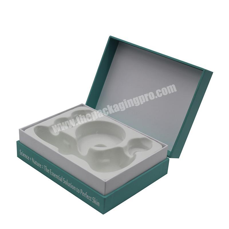Luxury Custom Logo Cardboard Clamshell Gift Box With blister inserts