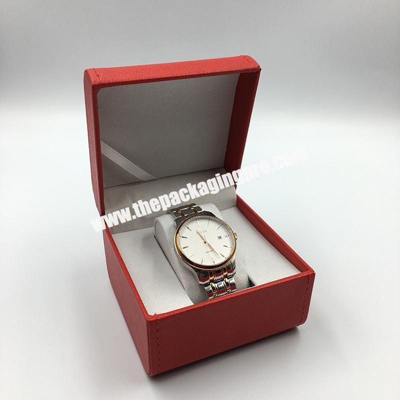 Luxury Custom Logo Cardboard Paper Gift Packaging Single Watch Box With Foam Insert