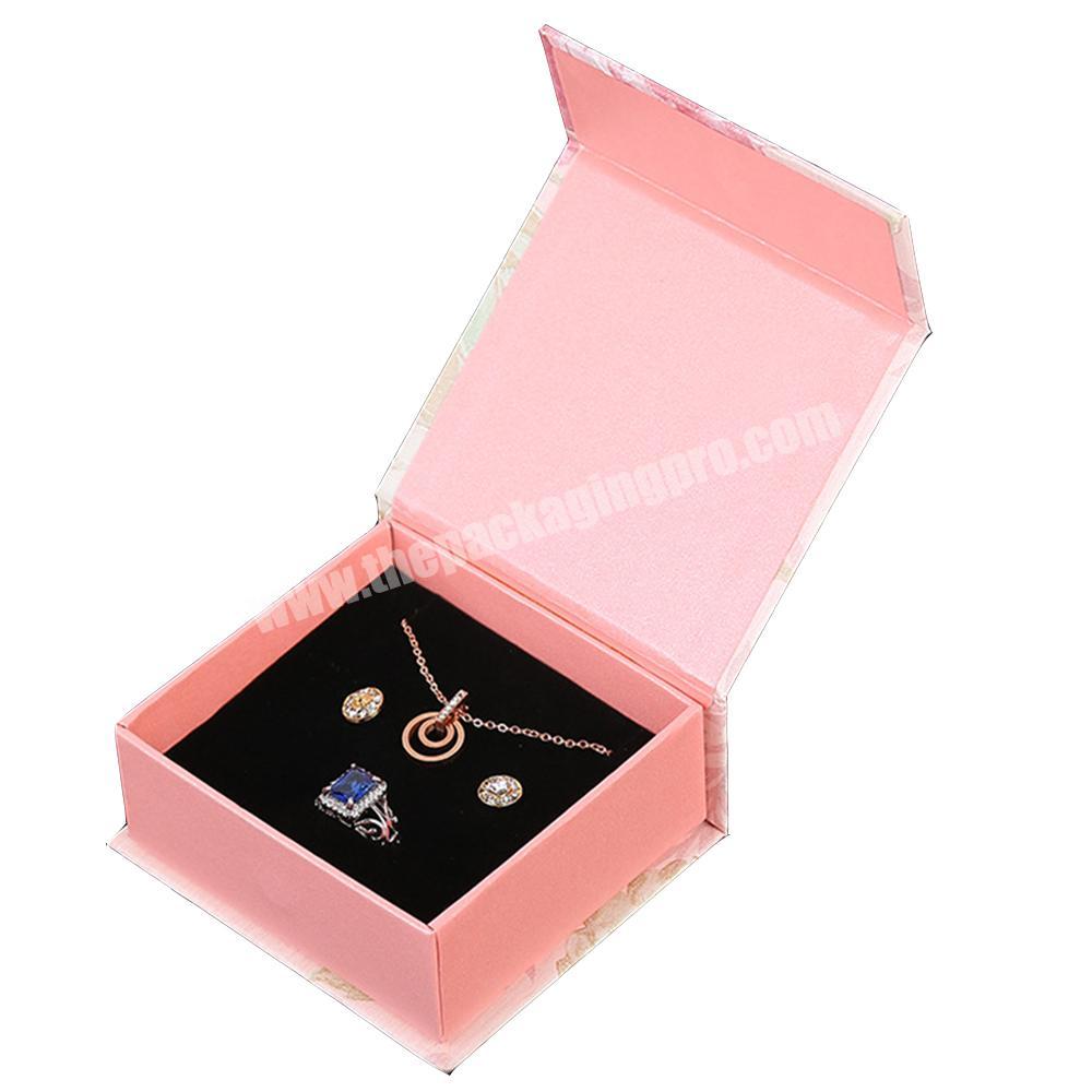Luxury custom logo cardboard small handmade paper packaging gift jewelry box