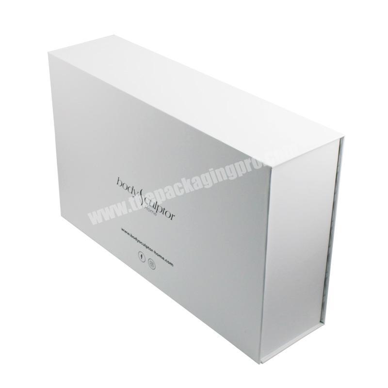 Luxury custom logo cardboard white magnetic book shaped gift magnetic play eyelash box