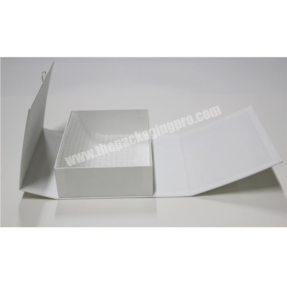 Luxury custom logo fancy paper gift box packaging cosmetic with double folded flap