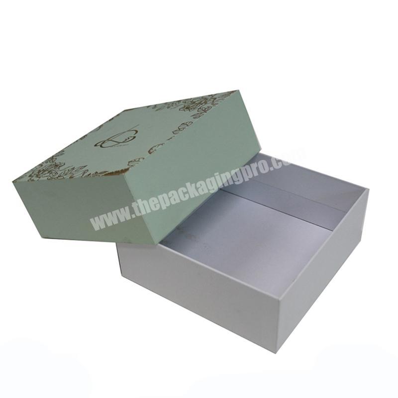 Luxury custom logo  lid and base box for bath bomb packaging