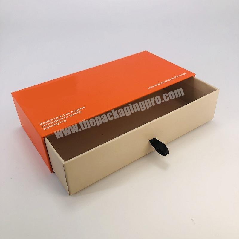 Luxury custom logo packaging drawer gift boxes