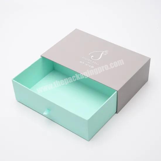 Luxury Custom Logo Printed Design Drawer Sliding Embossing Gift Packaging Boxes for Wallets Belt