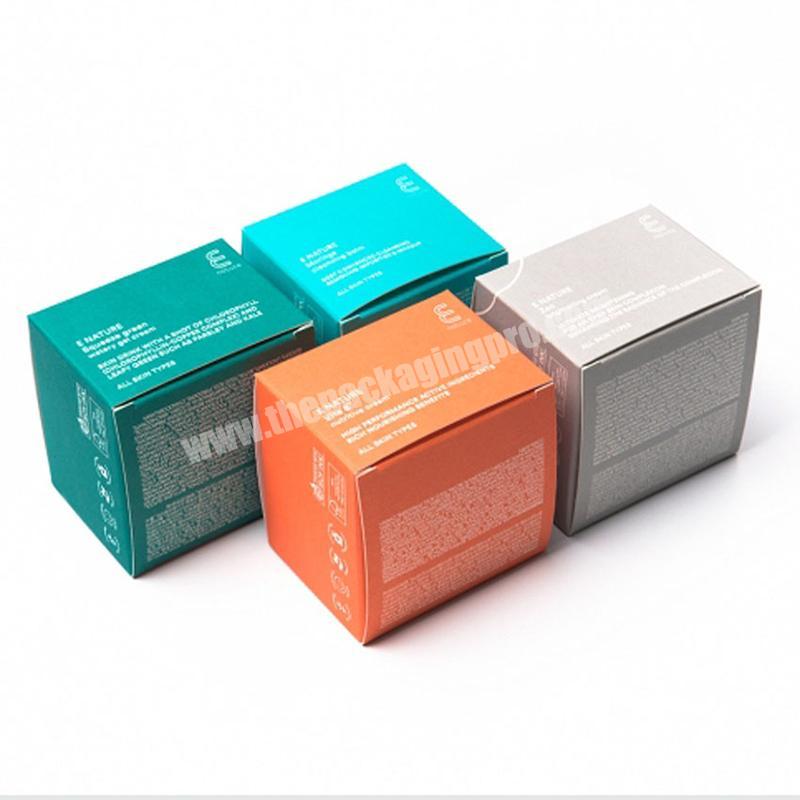 Luxury custom logo printed gloss cardboard paper cosmetic packaging box