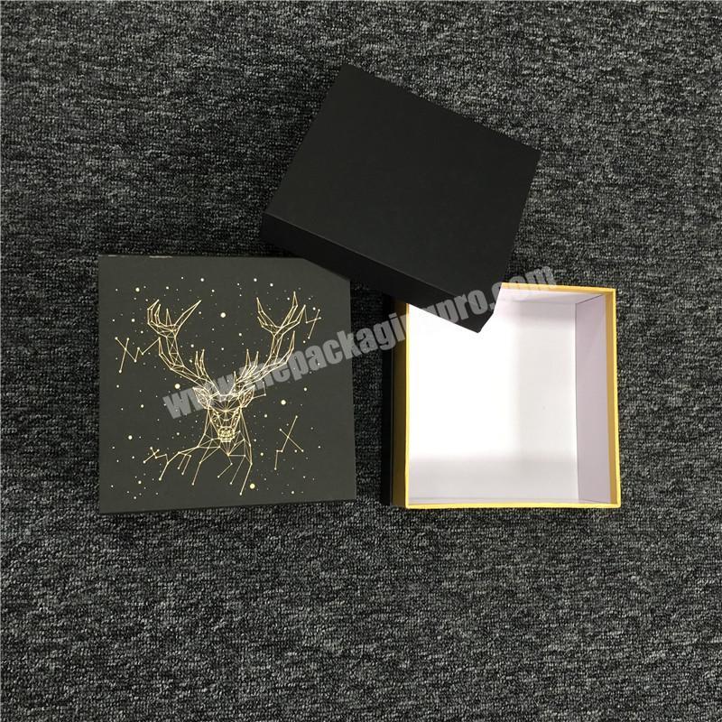 Luxury custom made gold foil stamping drawer paper gift box