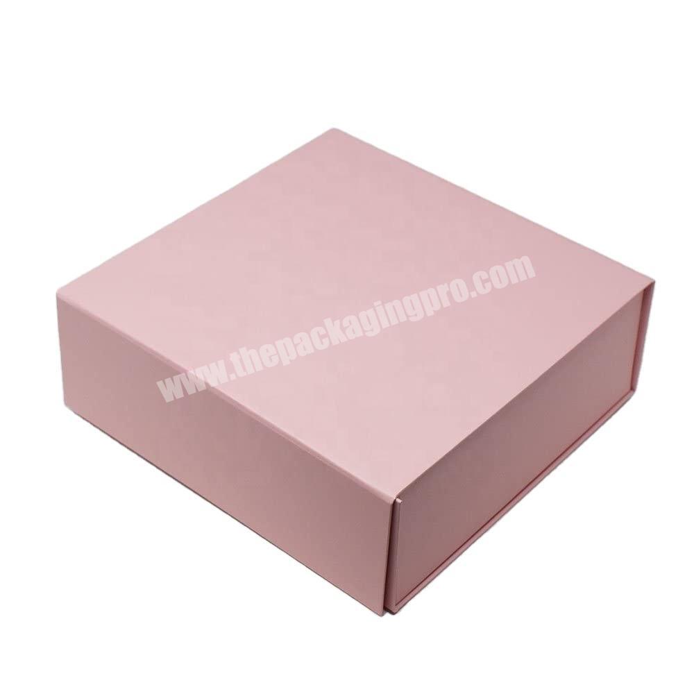 Luxury custom magnetic closure foldable gift paper box bridesmaid gift box