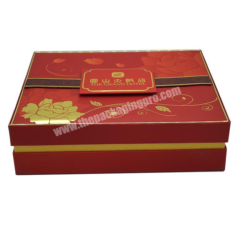 Luxury custom matt lamination paper cardboard packaging gift box CMYK printing moon cake packaging box