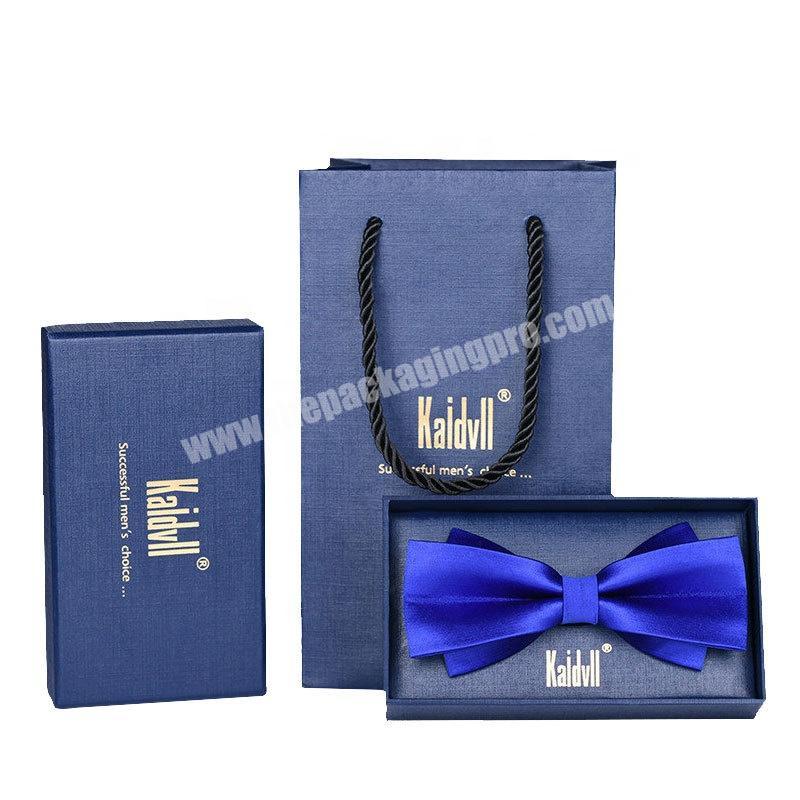 Luxury Custom Necktie Bow Tie Gift Boxes Tie Packaging Box Set For Sale