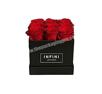 Luxury Custom New Design  Preserved Rose Packaging Paper Gift Box Whole Sale