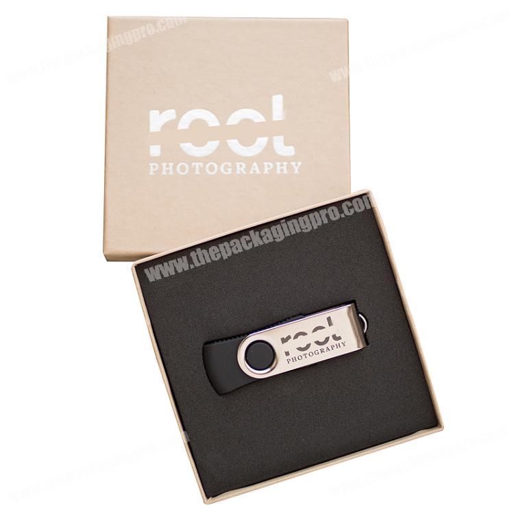 Luxury Custom order Printed Cardboard Paper USB, Credit Card Promotional Gift Set Packaging Box
