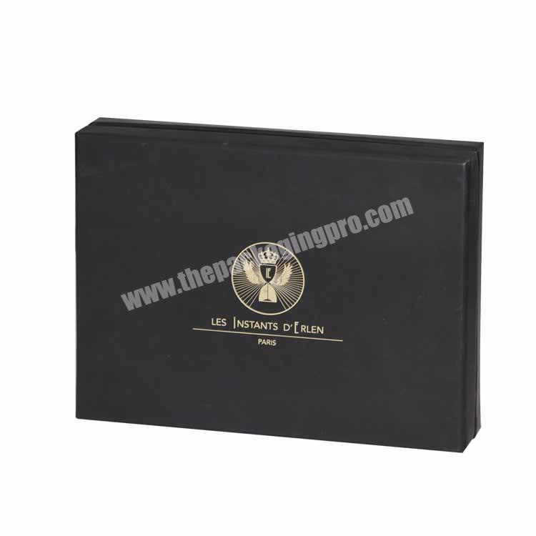 luxury custom packaging gift box with gold foil lid packaging boxes cardboard box with paper tray custom paper boxes