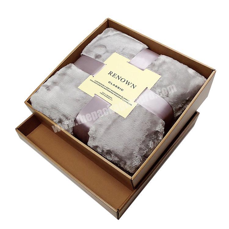 Luxury Custom Paper Box Baby Blanket Eskimo Packaging For Blanket