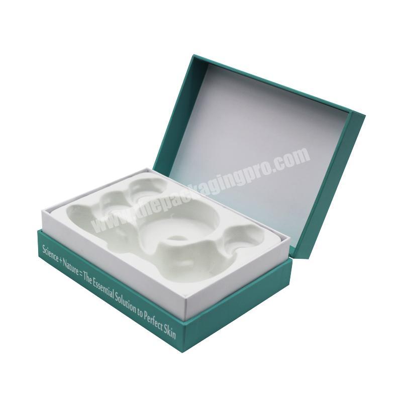 Luxury custom plastic inner tray paper cardboard cosmetics gift box packaging