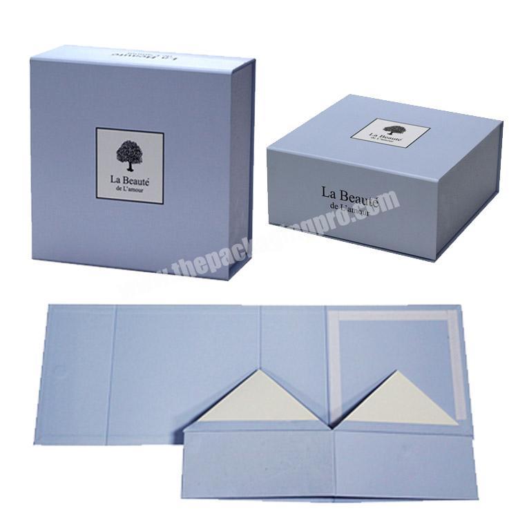 Luxury custom printed rigid folding paper box packaging boxes for shipping paper box